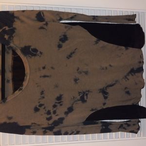 Long sleeve tie dye shirt